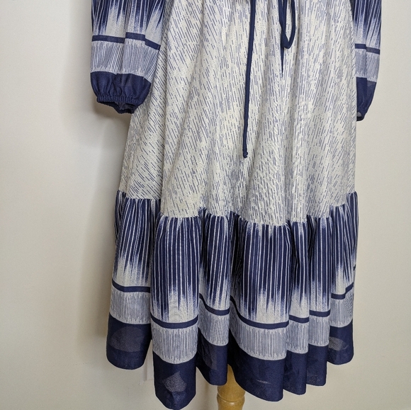 Vintage Liz Moody ⚜️ Chic Long Sleeve Gradient Dress - Picture 8 of 10